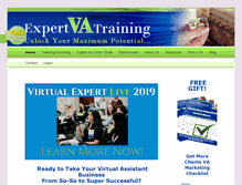Tablet Screenshot of expertvatraining.com